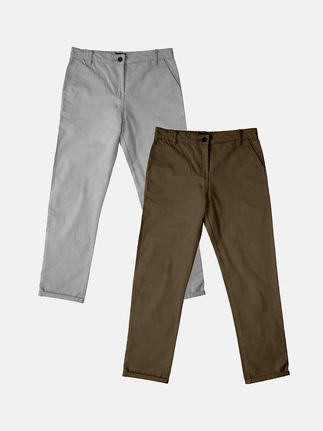 kiddopanti-boys-pack-of-2-pure-cotton-chinos-trousers