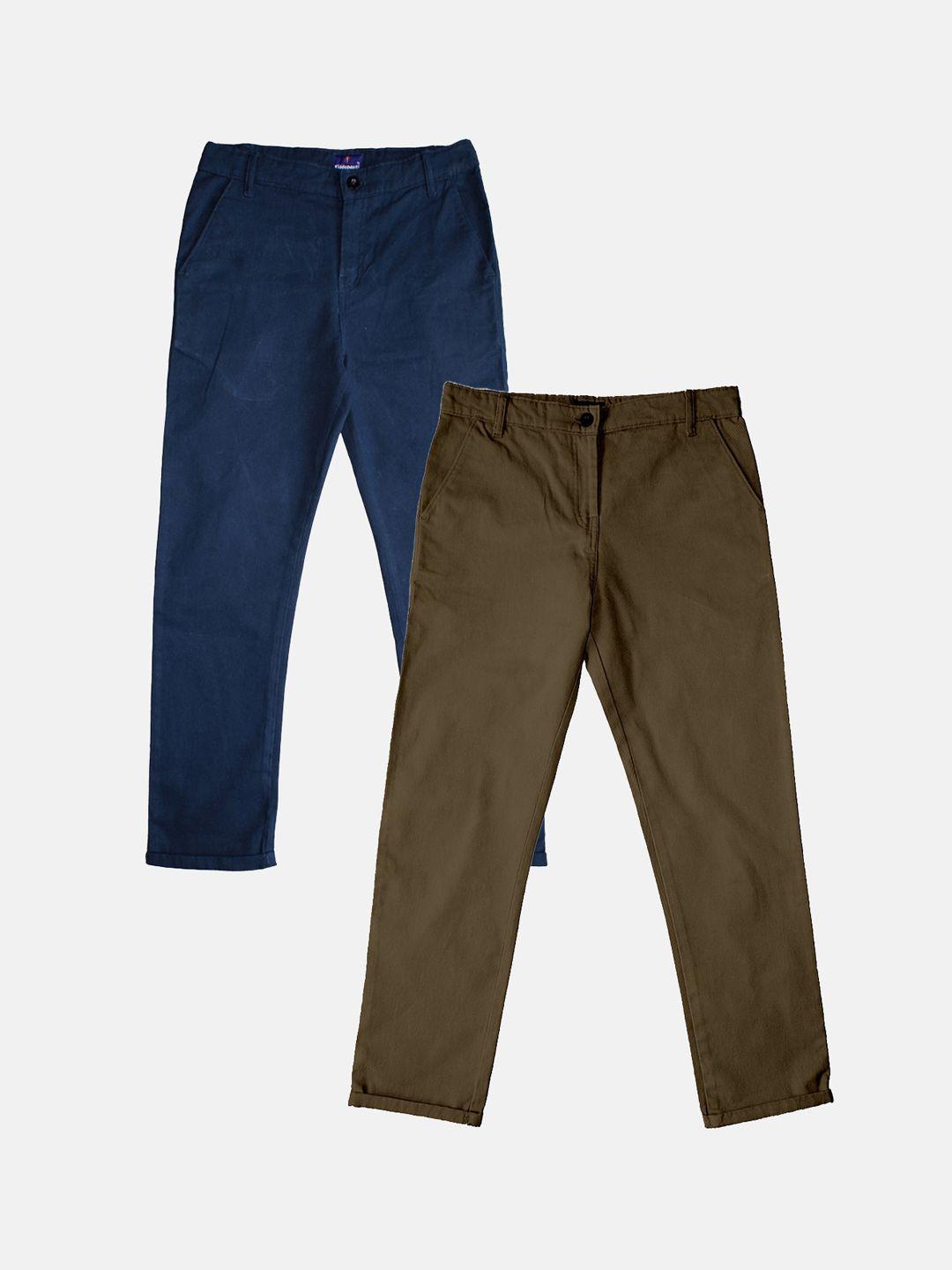 kiddopanti-boys-pack-of-2-pure-cotton-chinos-trousers