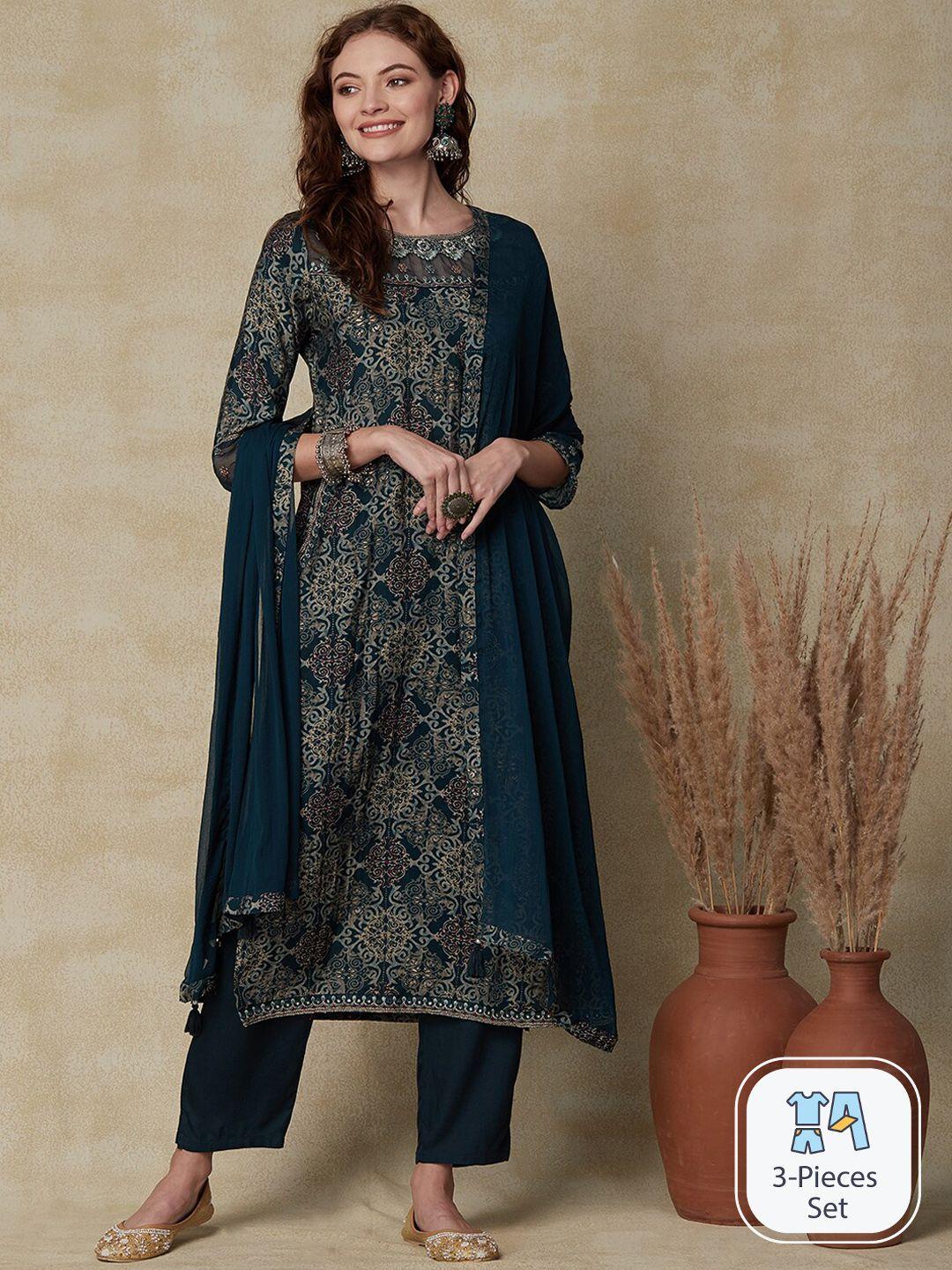 fashor-ethnic-motifs-printed-thread-work-straight-kurta-&-trousers-with-dupatta