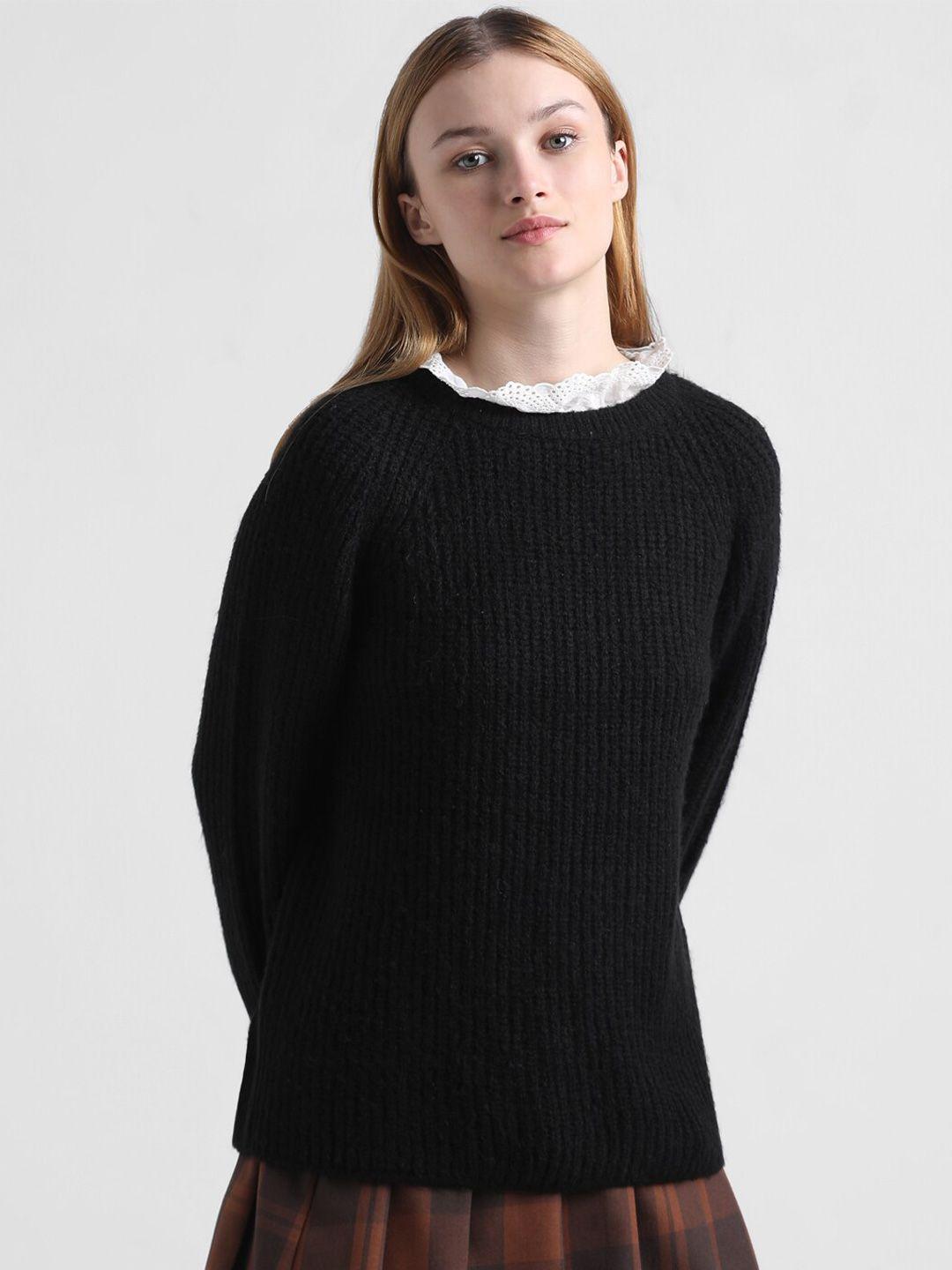 only-self-design-cable-knit-acrylic-pullover