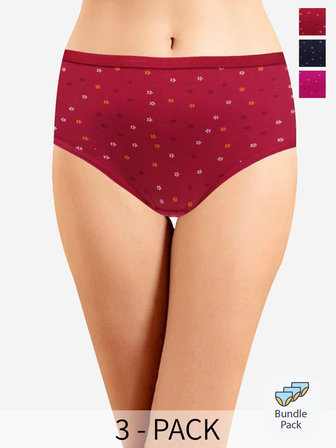 in-care-women-pack-of-3-printed-pure-cotton-hipster-briefs