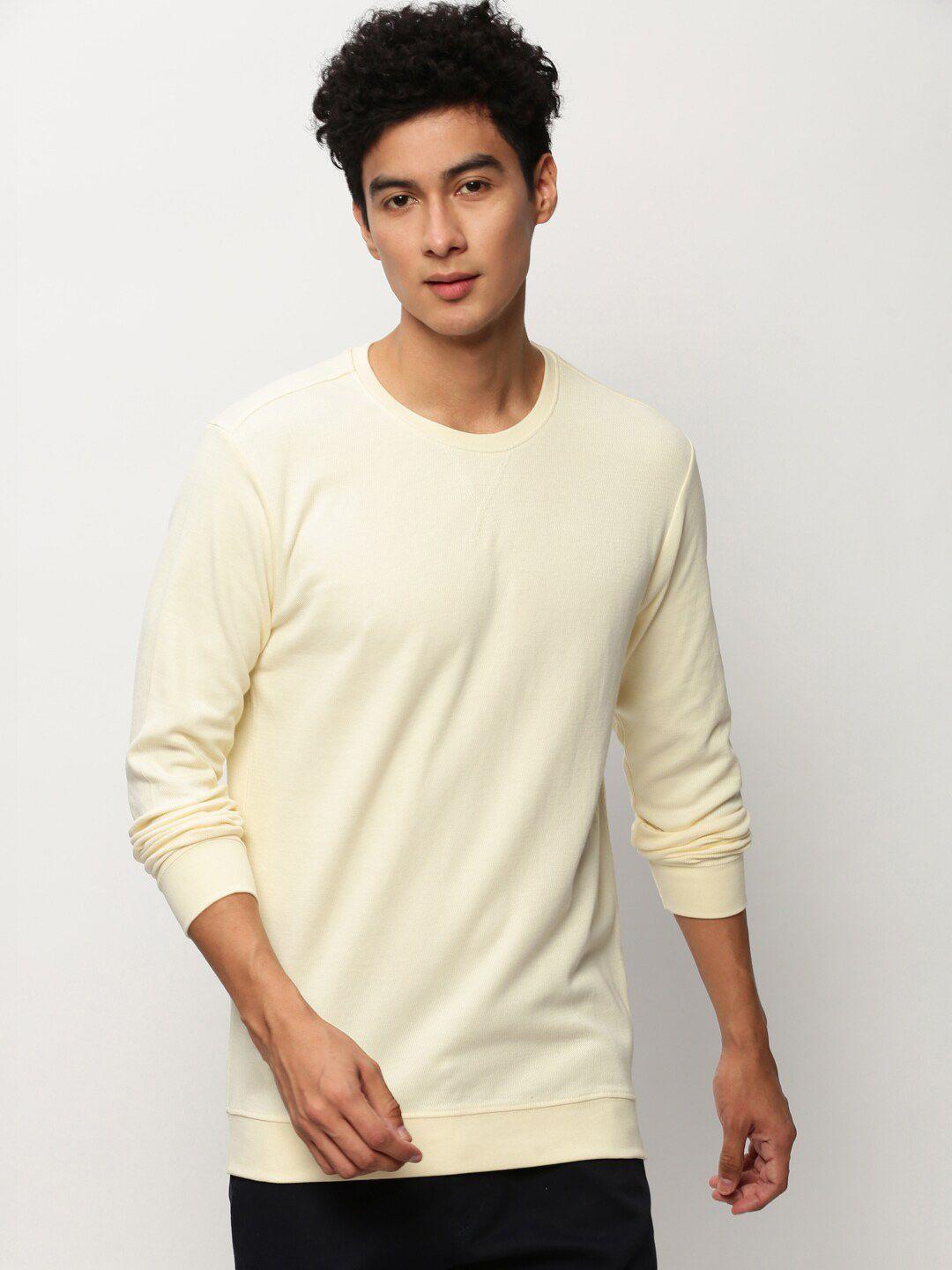showoff-round-neck-long-sleeves-cotton-pullover