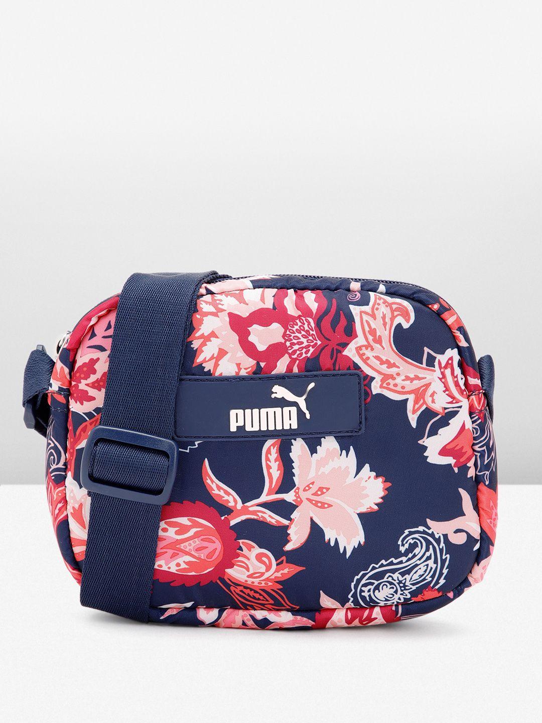 puma-blue-floral-printed-structured-crossbody-sling-bag