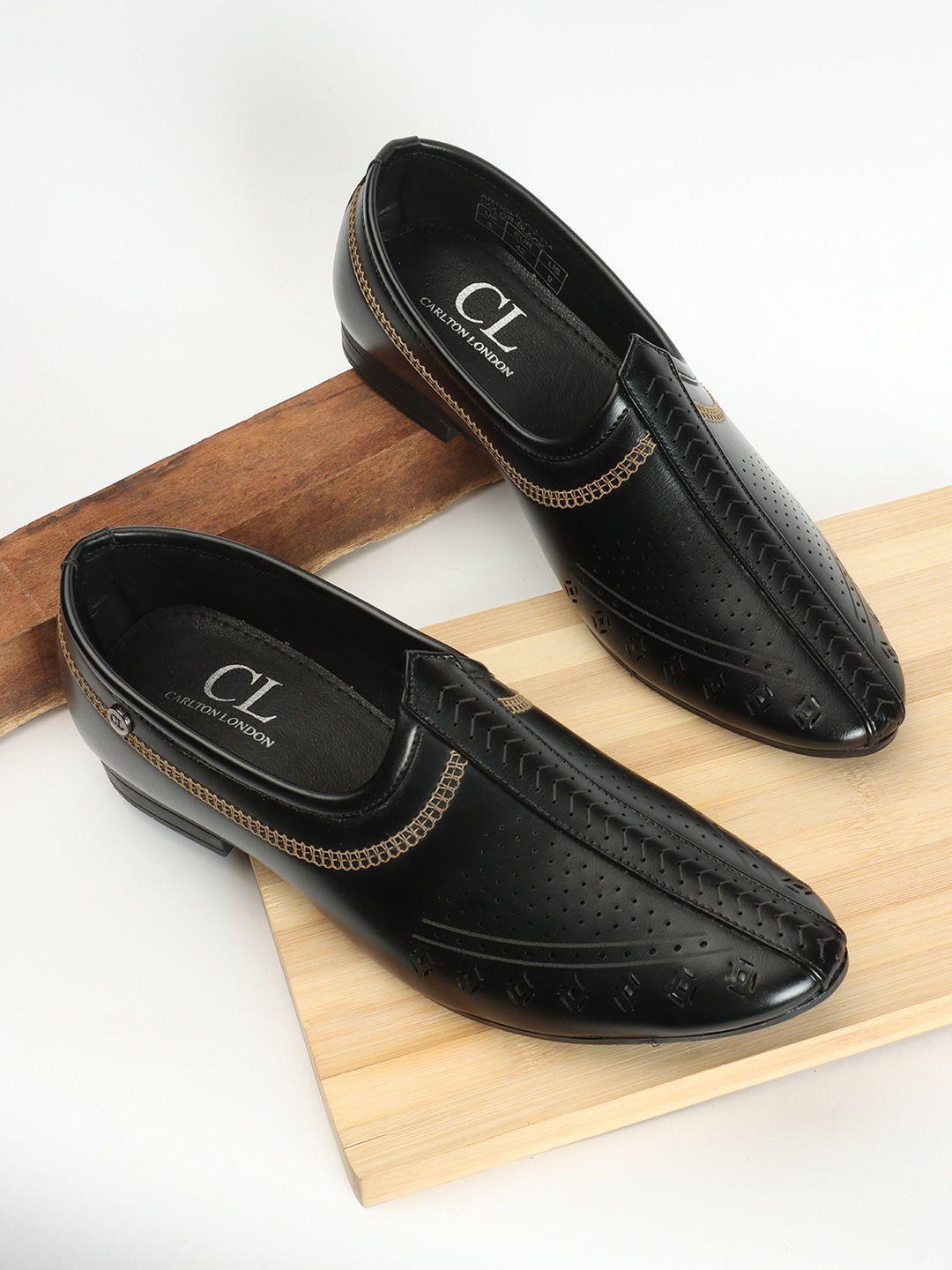 carlton-london-men-perforations-slip-on-shoes