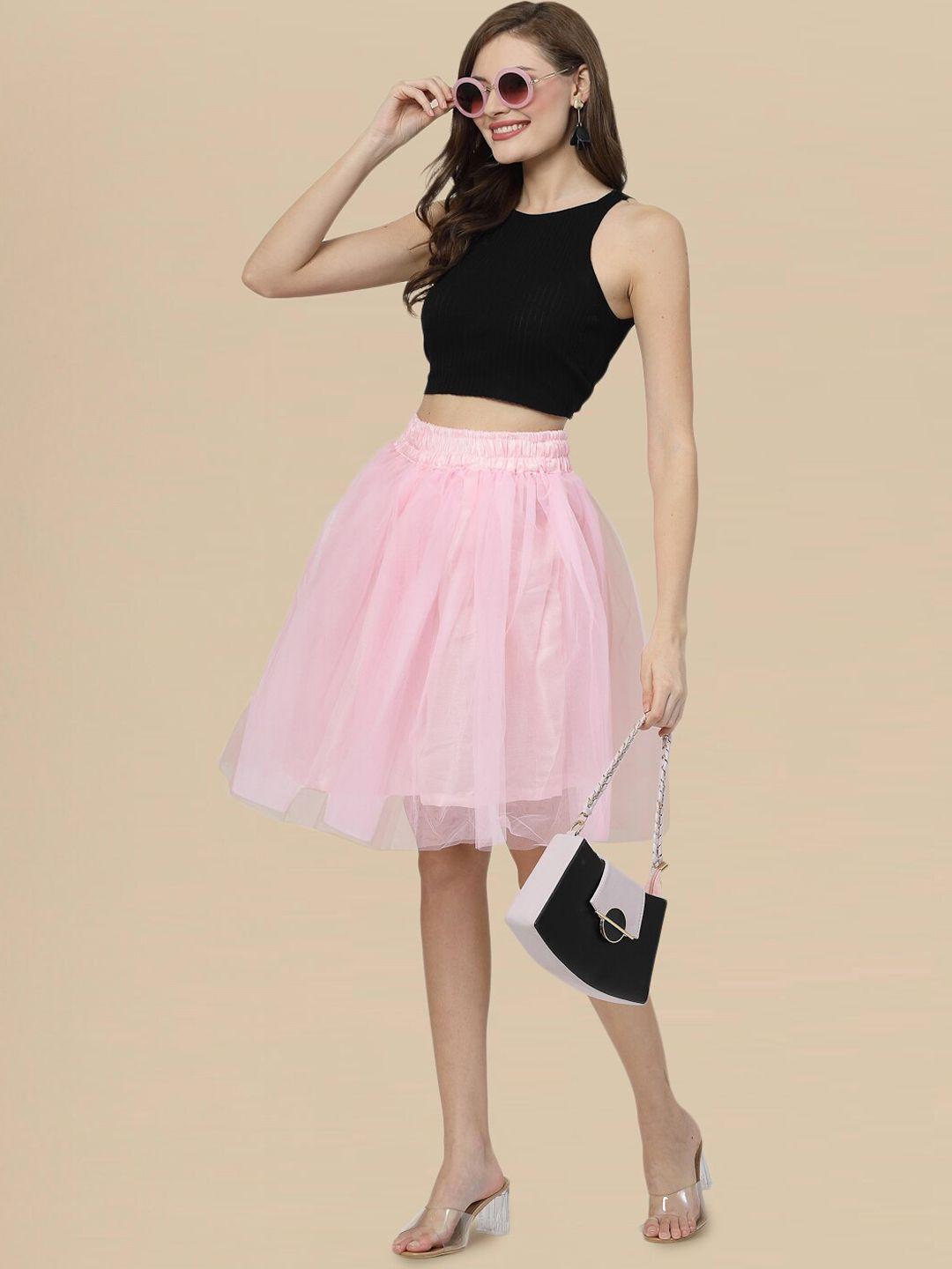 dressberry-above-knee-length-gathered-flared-skirt