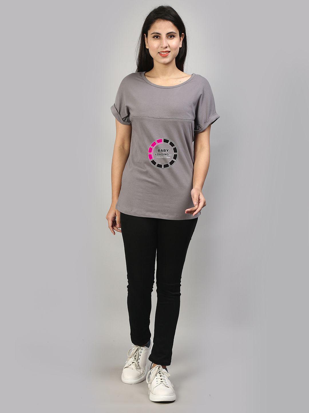 sillyboom-women-grey-pockets-t-shirt
