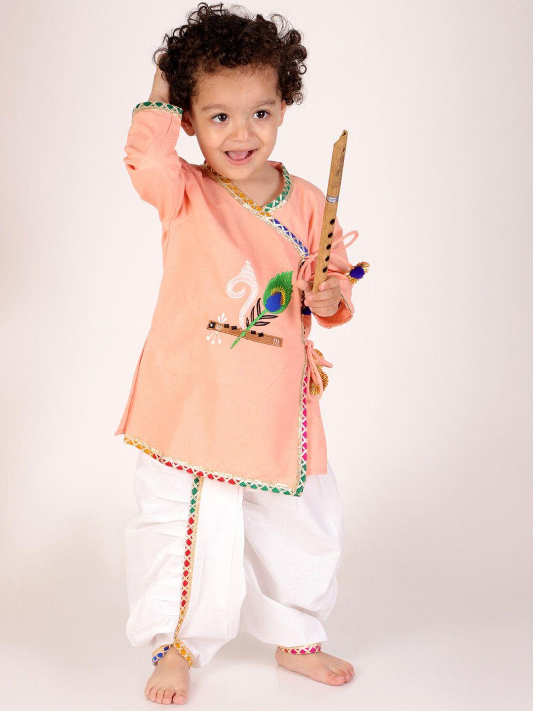 m'andy-boys-ethnic-motifs-printed-regular-pure-cotton-kurta-with-dhoti-pants