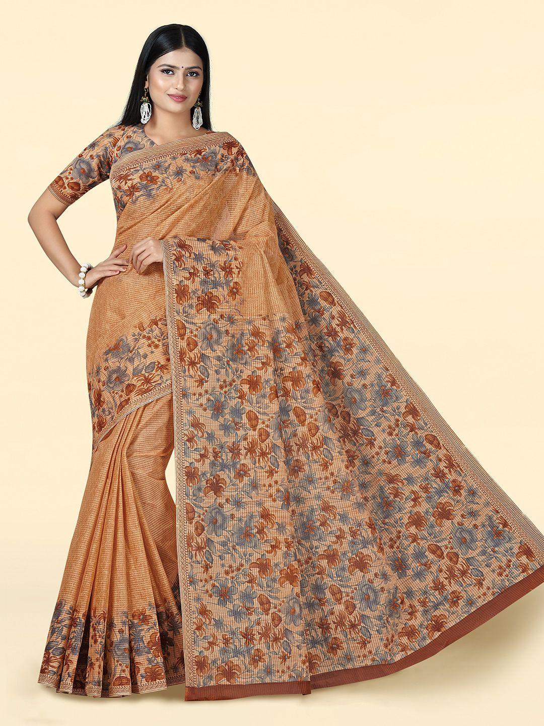 shanvika-floral-printed-pure-cotton-block-print-saree