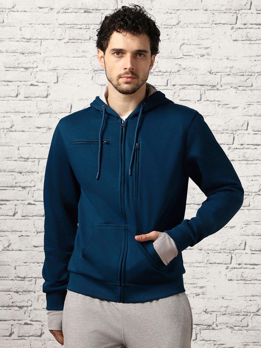 nobero-men-navy-blue-hooded-sweatshirt