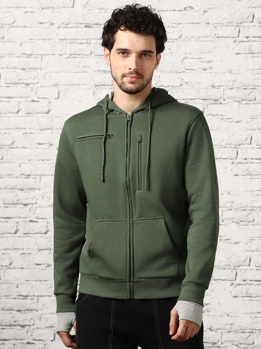 nobero-men-green-hooded-sweatshirt