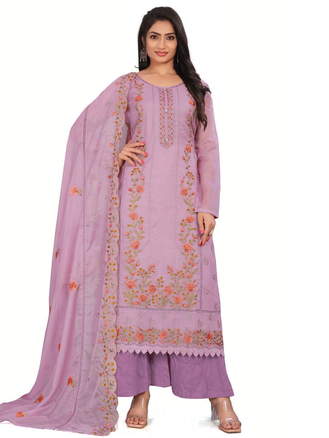 stylee-lifestyle-mauve-&-peach-coloured-printed-organza-unstitched-dress-material