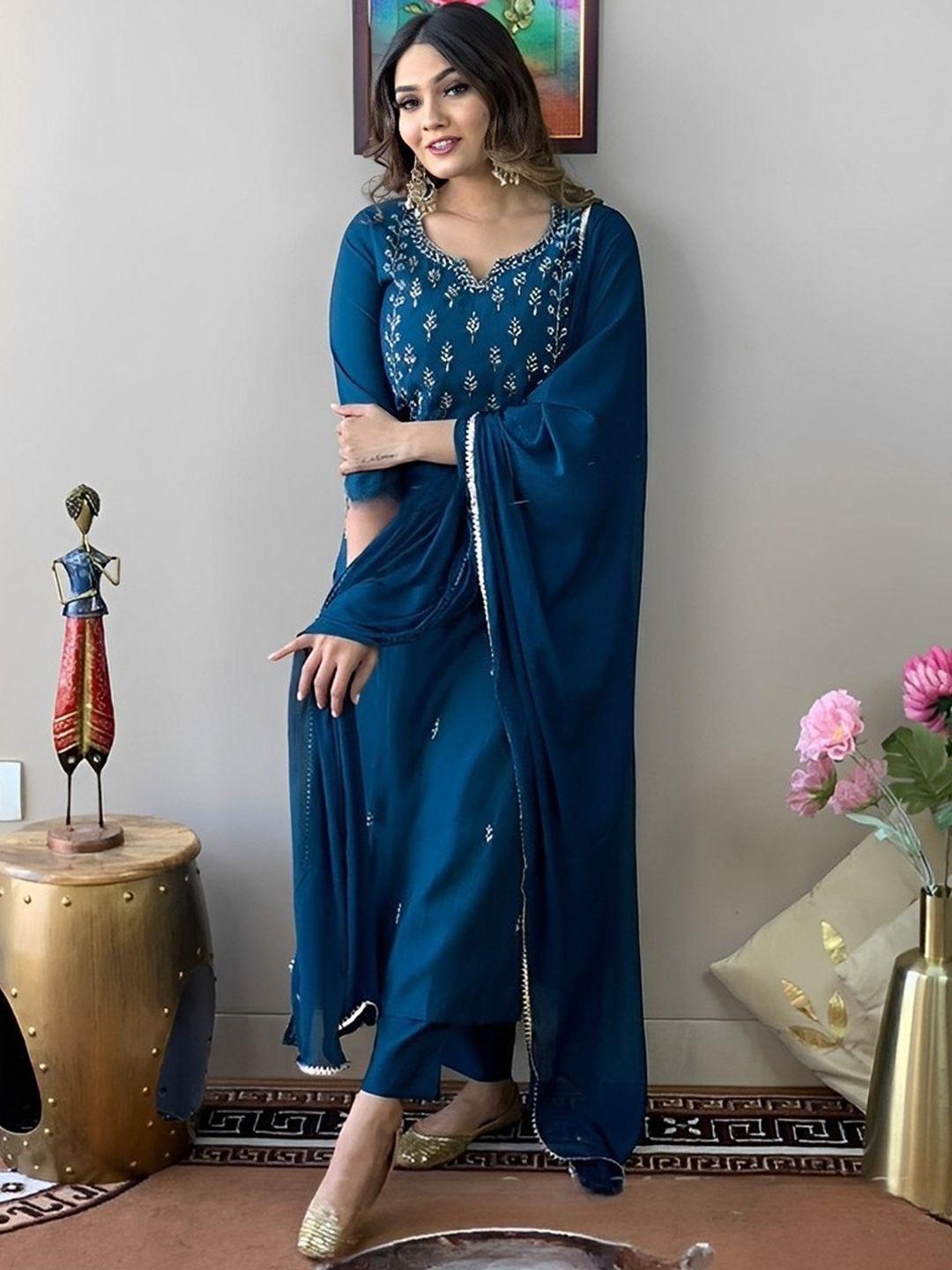 kalini-ethnic-motifs-embroidered-thread-work-detail-straight-kurta-&-trousers-with-dupatta
