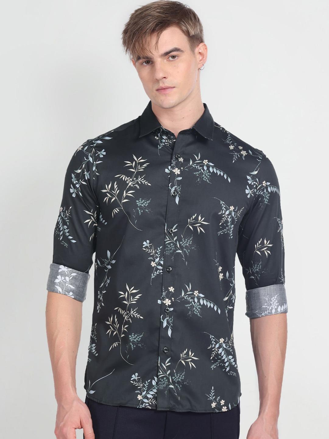 flying-machine-slim-fit-floral-printed-pure-cotton-casual-shirt