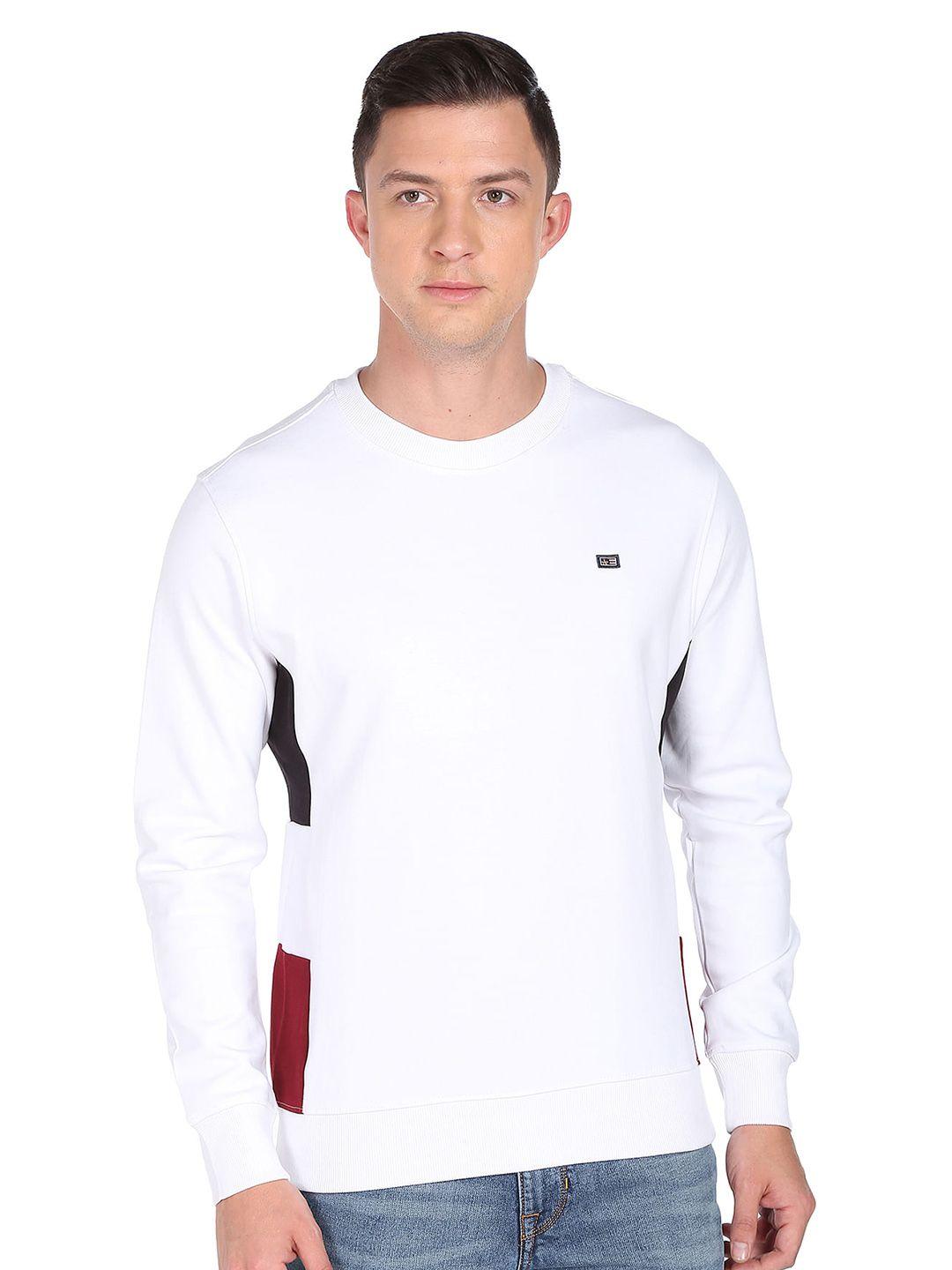 arrow-sport-colourblocked-crew-neck-pullover-sweatshirt