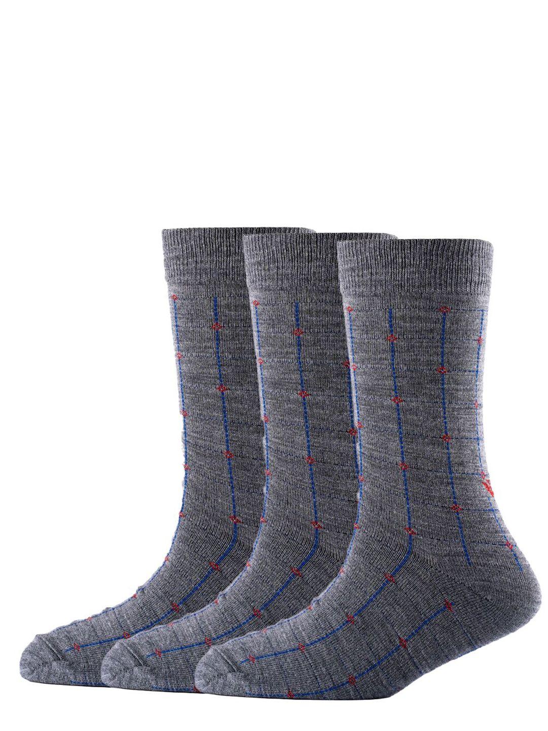 cotstyle-men-pack-of-3-patterned-pure-wool-calf-length-socks