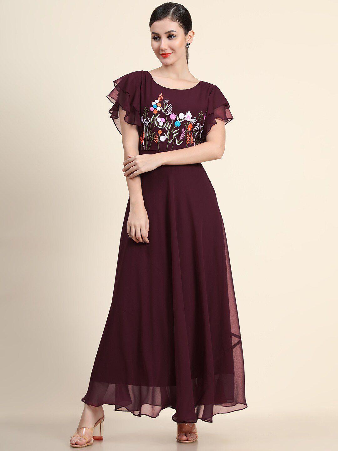 black-scissor-floral-embroidered-ethnic-maxi-dress
