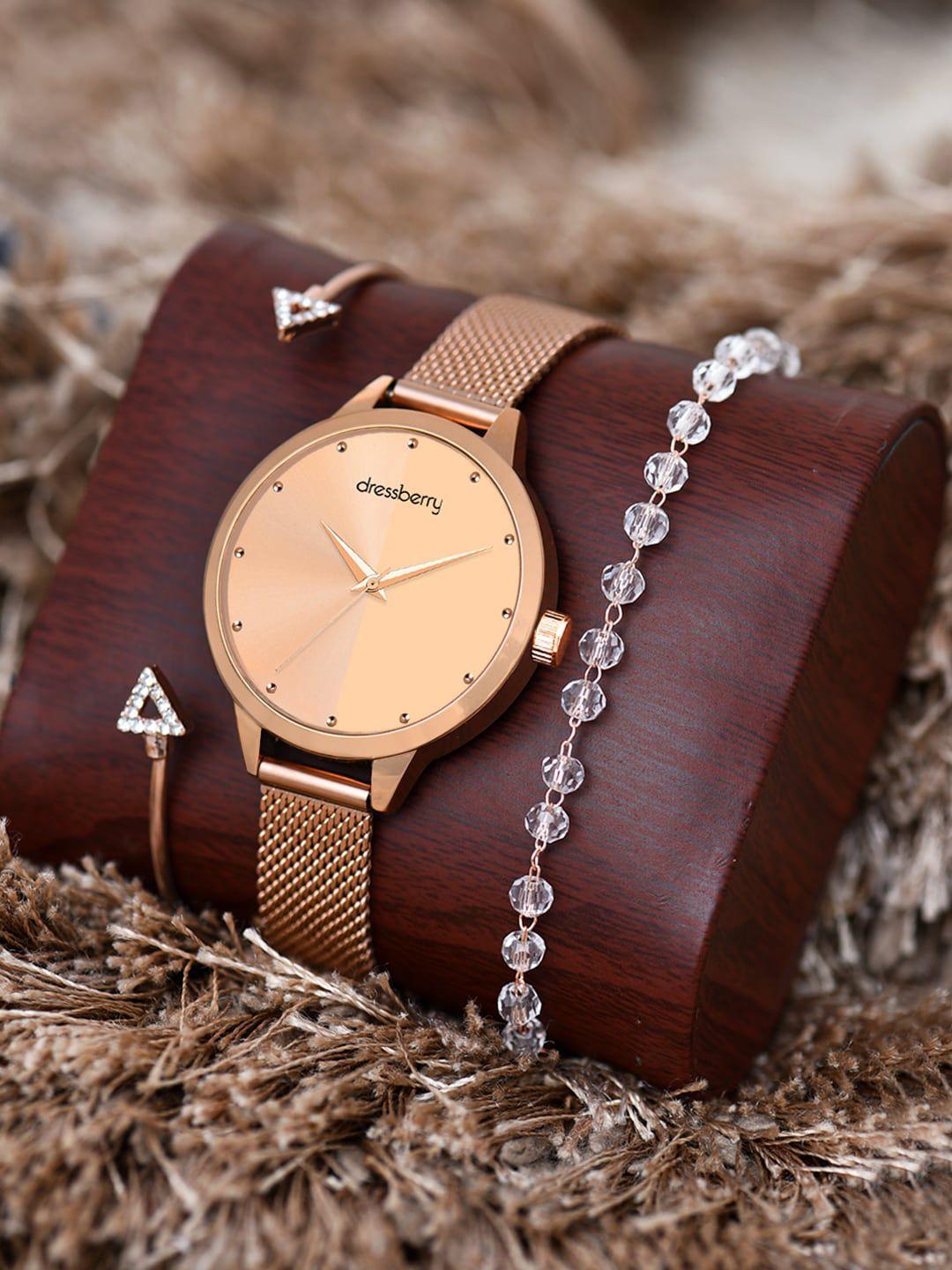 dressberry-women-rose-gold-toned-analogue-watch-gift-set-dbwj-set-15