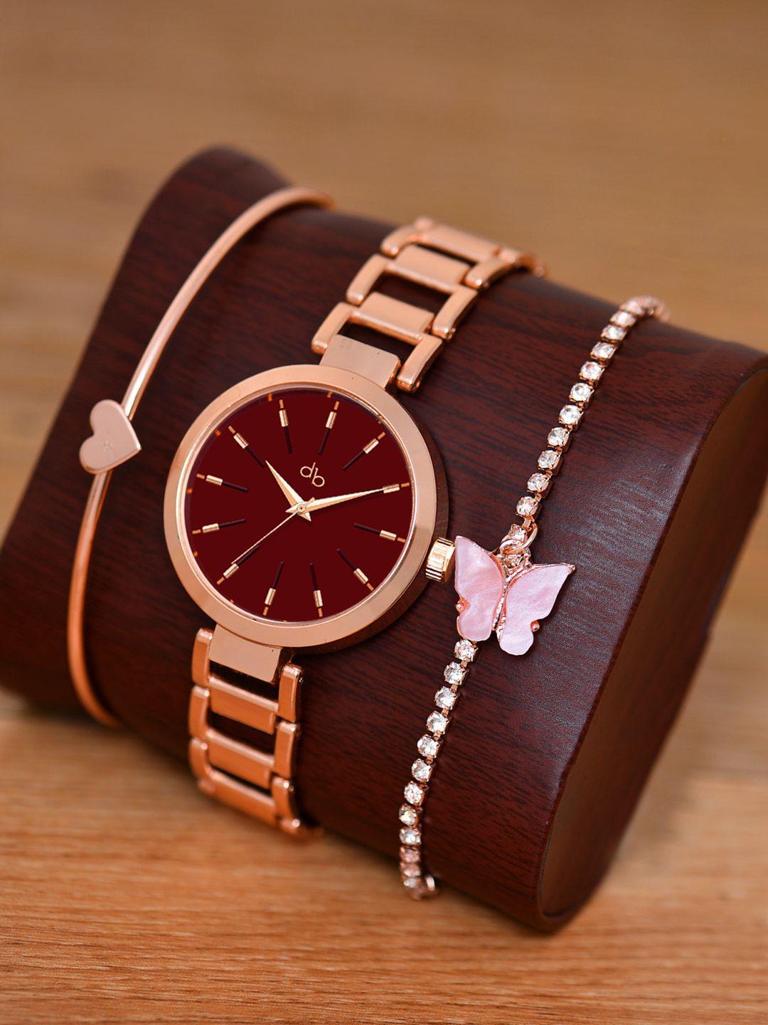 dressberry-women-rose-gold-toned-analogue-watch-gift-set-dbwj-set-25