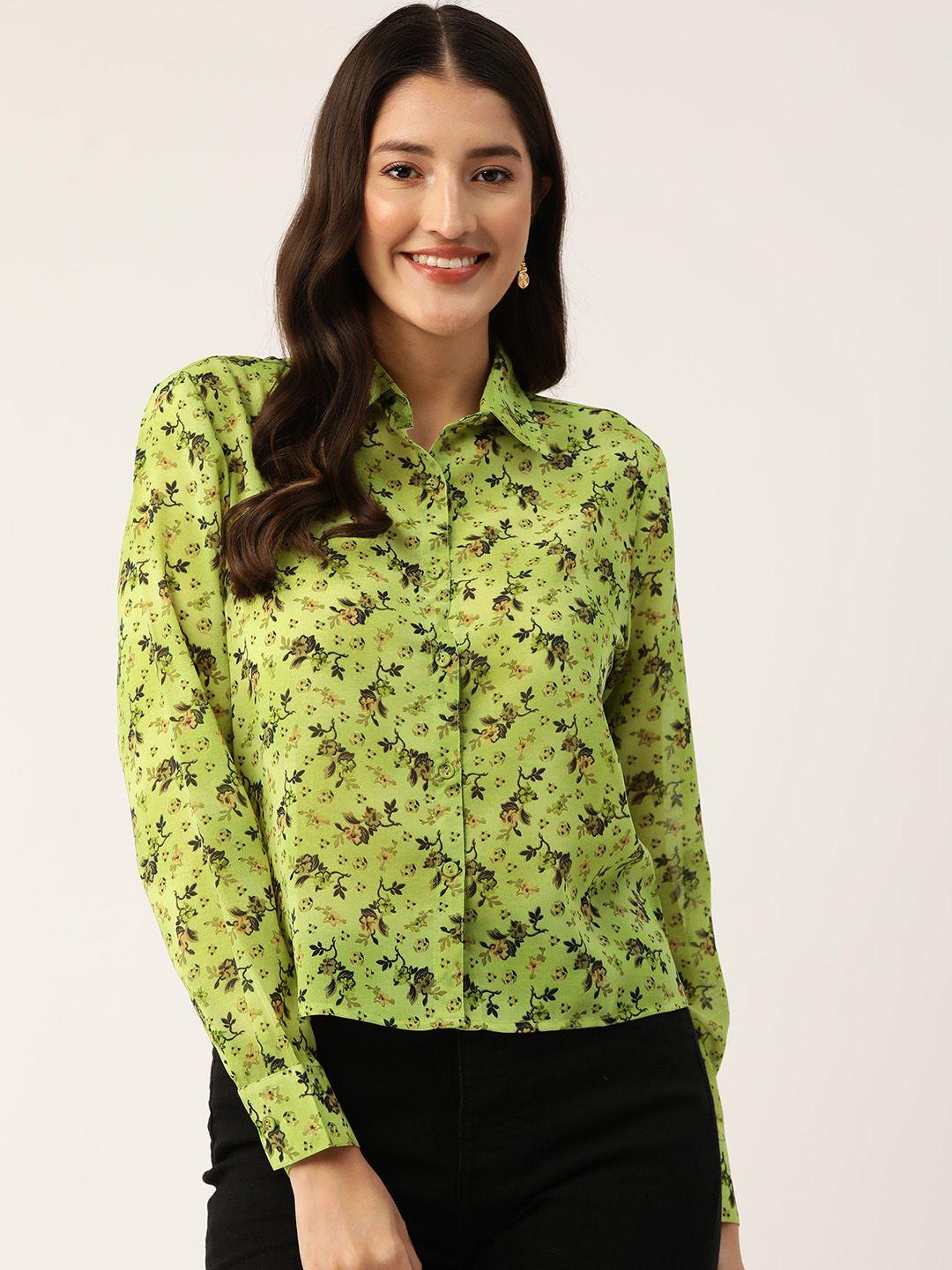 slenor-women-floral-opaque-printed-casual-shirt