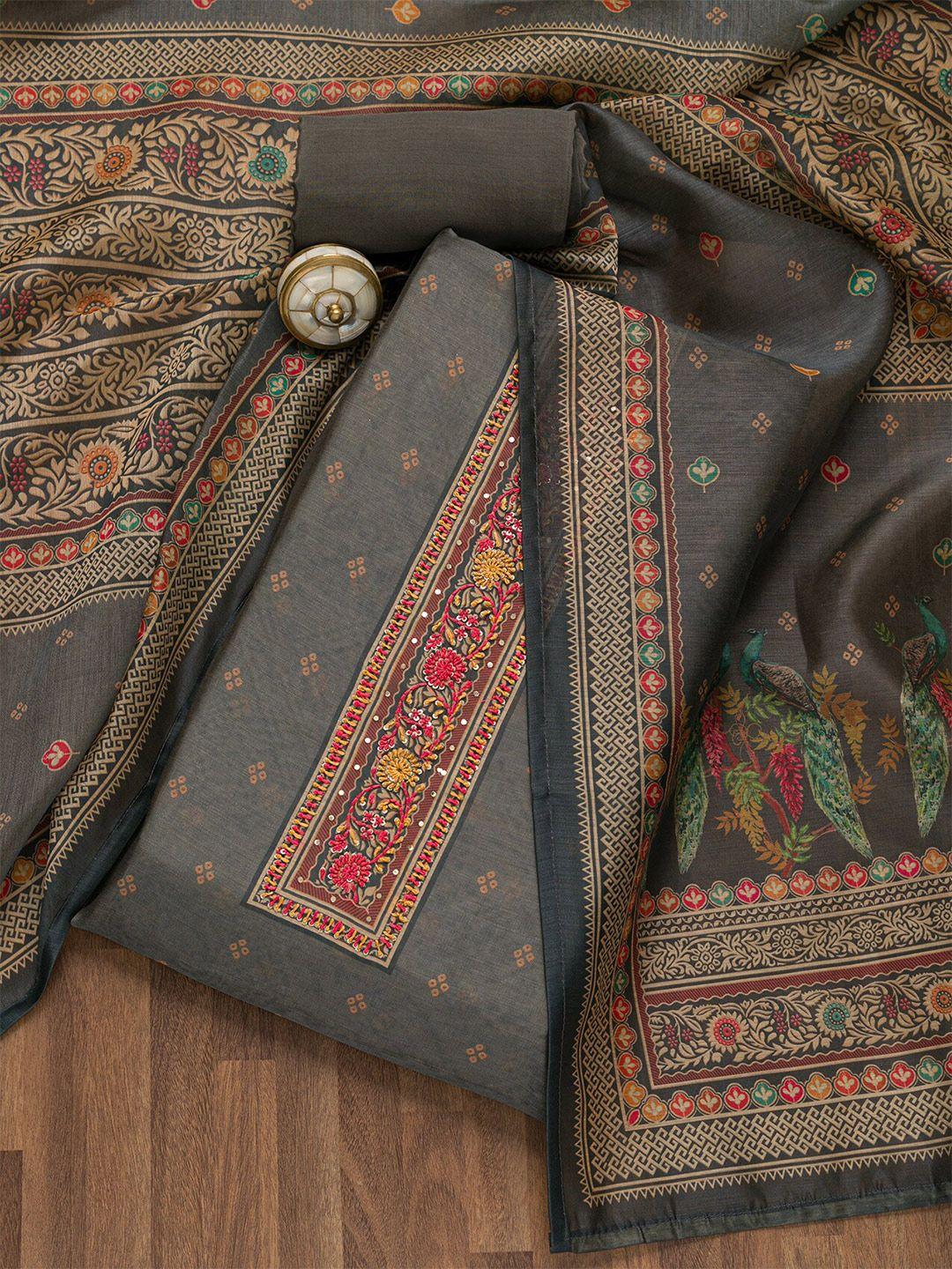 koskii-bandhani-printed-chanderi-unstitched-dress-material