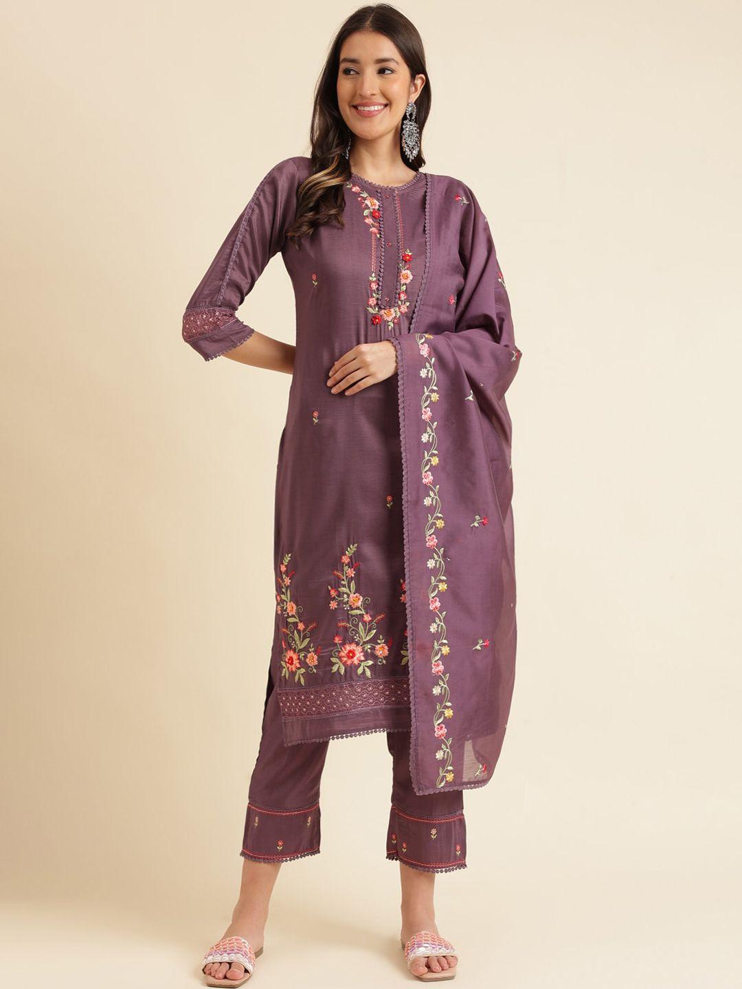 sangria-floral-embroidered-straight-kurta-with-trouser-&-dupatta