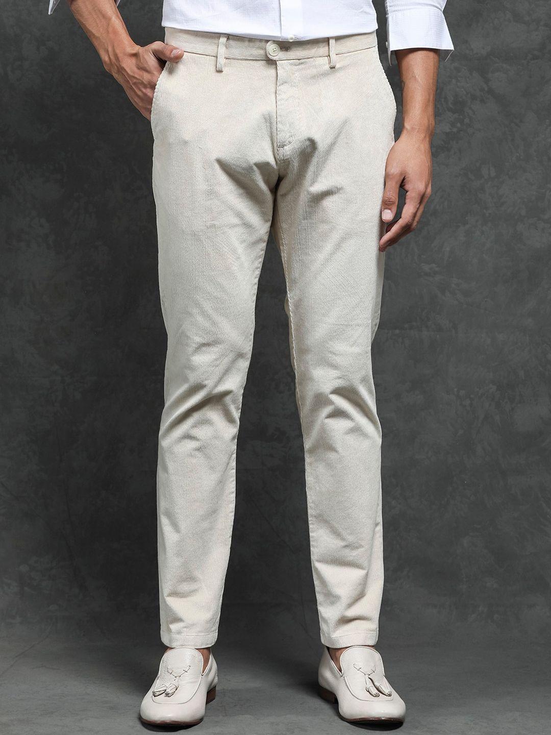 rare-rabbit-men-off-white-slim-fit-trousers