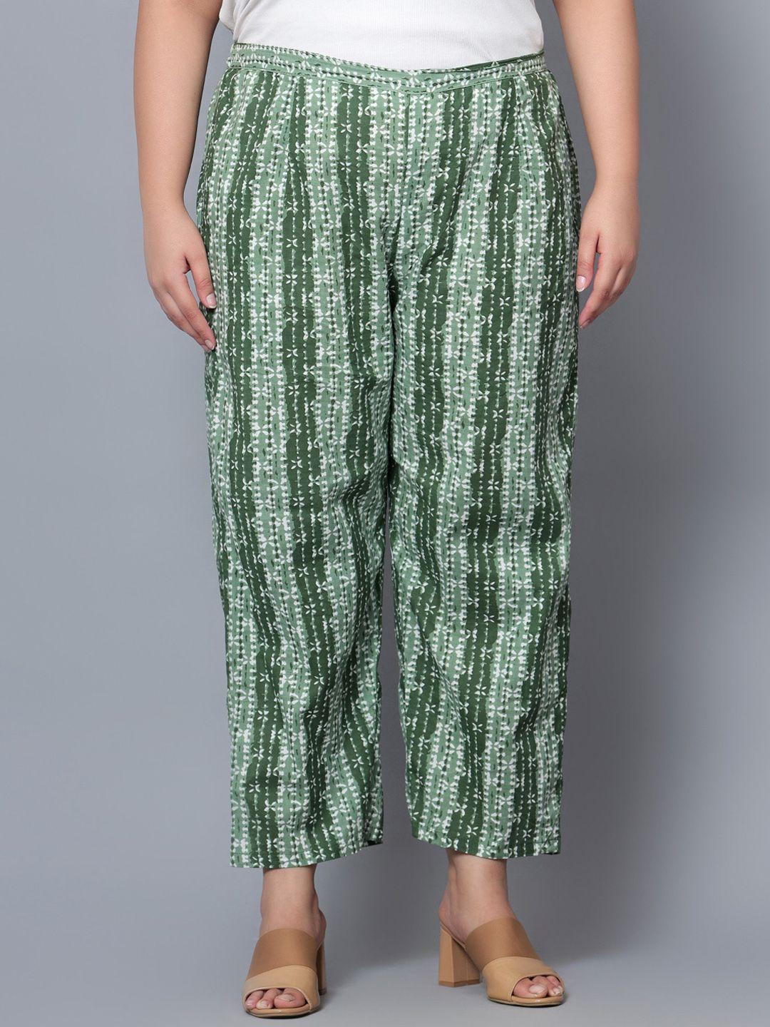 indietoga-plus-size-women-abstract-printed-comfort-easy-wash-cotton-parallel-trouser