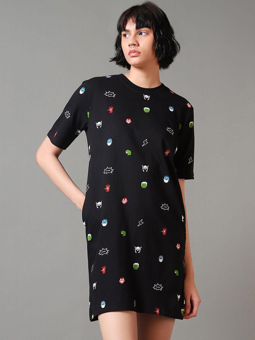 bewakoof-conversational-printed-cotton-t-shirt-dress