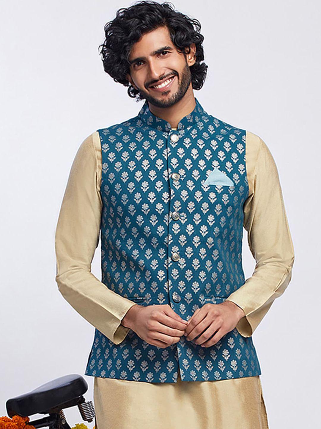 kisah-printed-pure-cotton-nehru-jacket