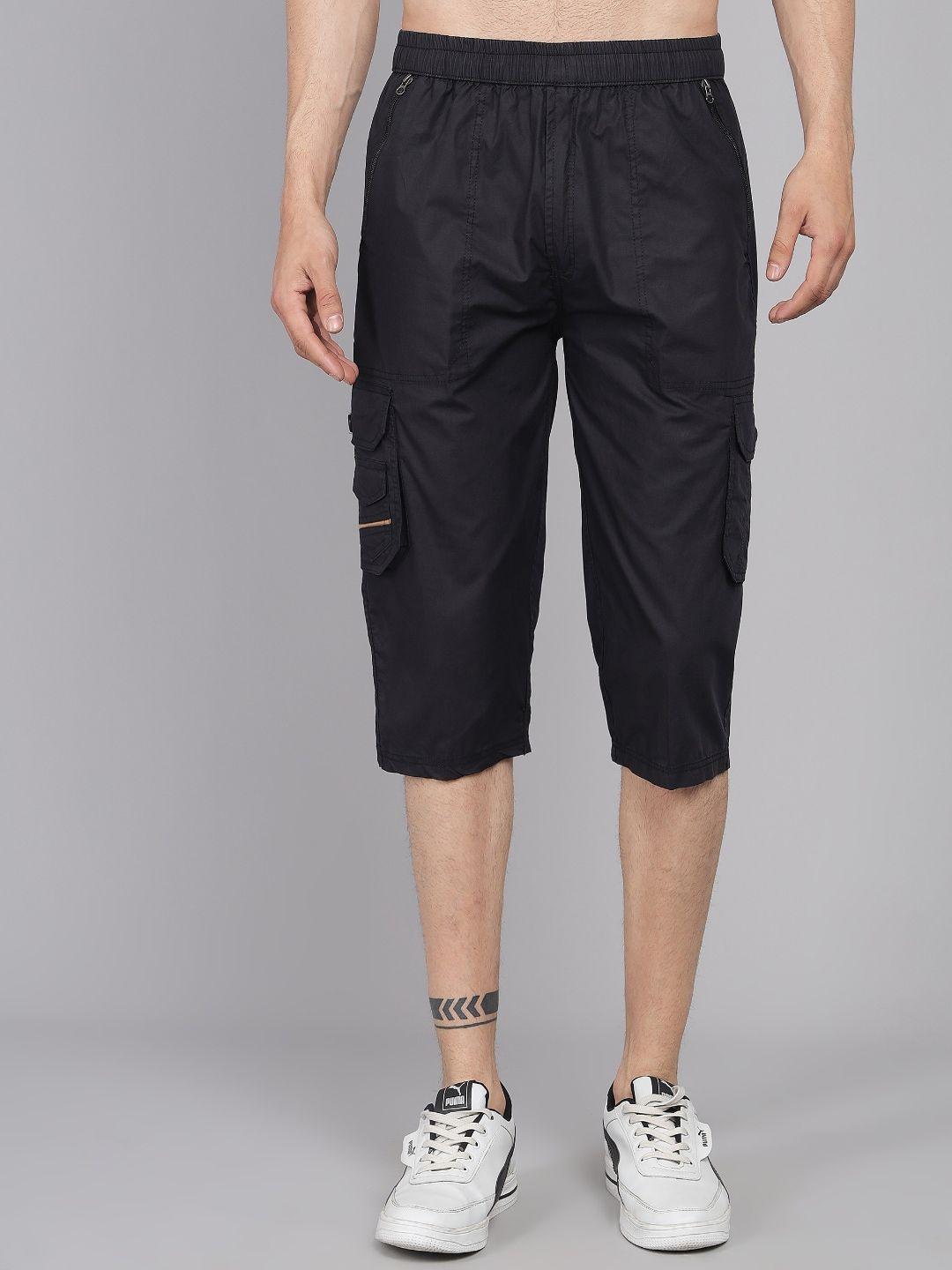 studio-nexx-men-black-loose-fit-cargo-shorts