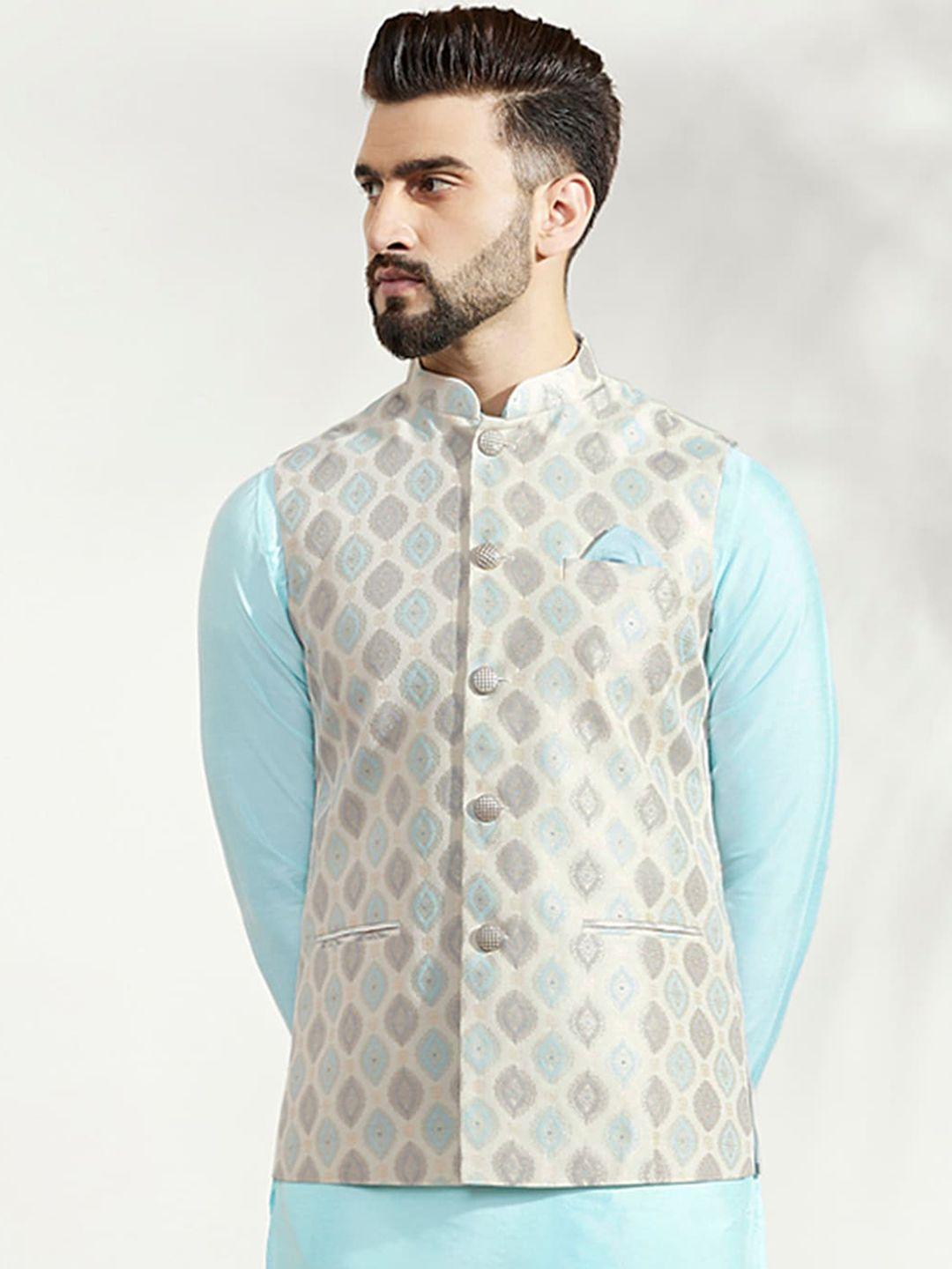 kisah-woven-design-nehru-jacket