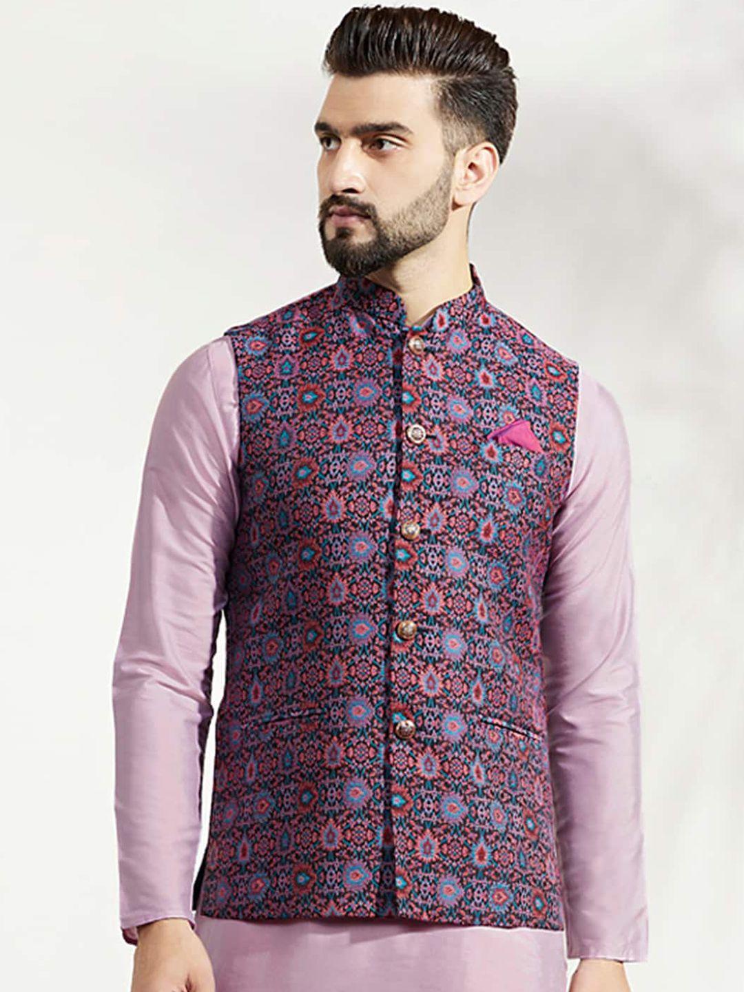 kisah-woven-design-nehru-jacket