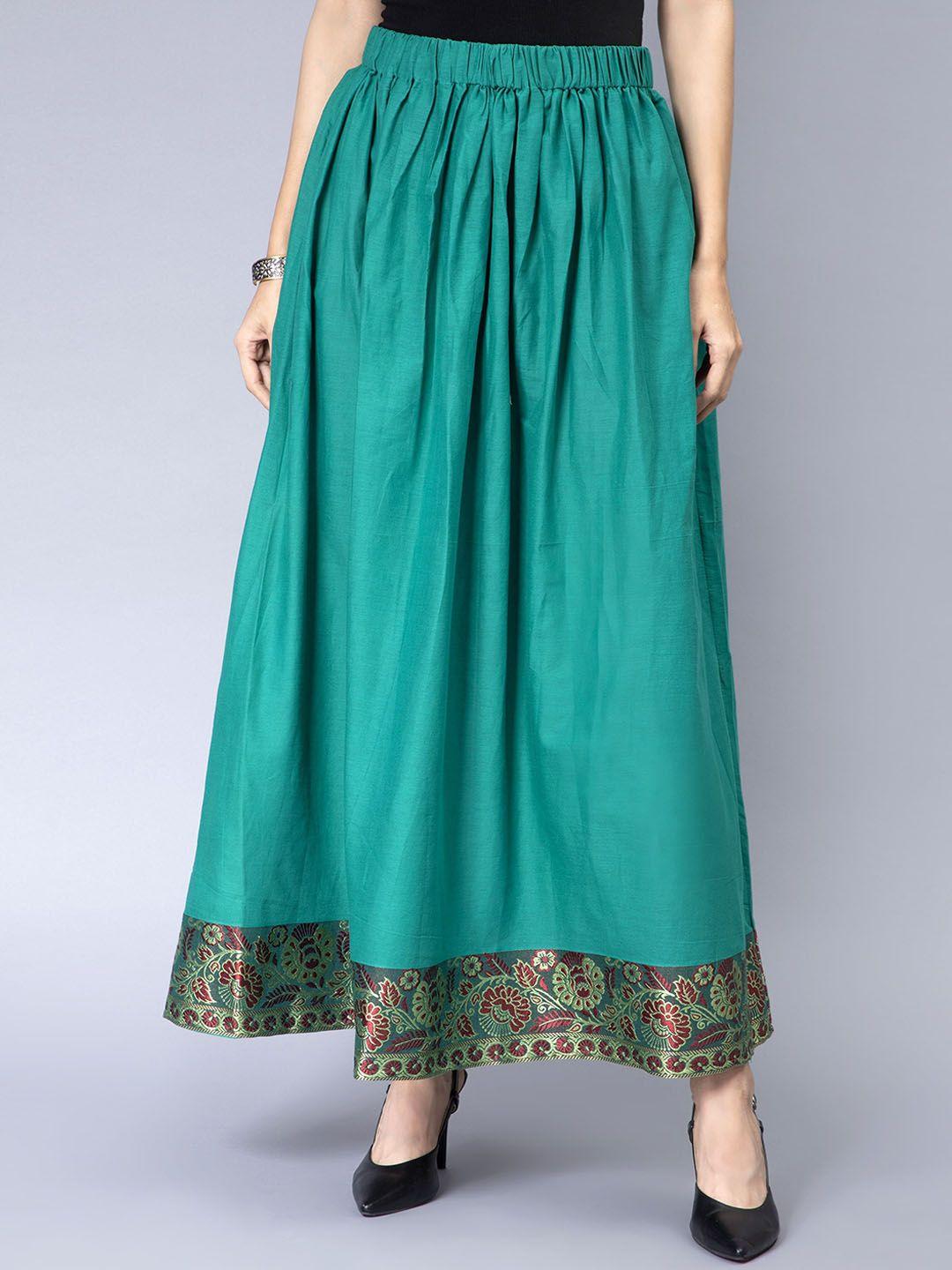 cot'n-soft-pure-cotton-a-line-maxi-length-flared-skirt