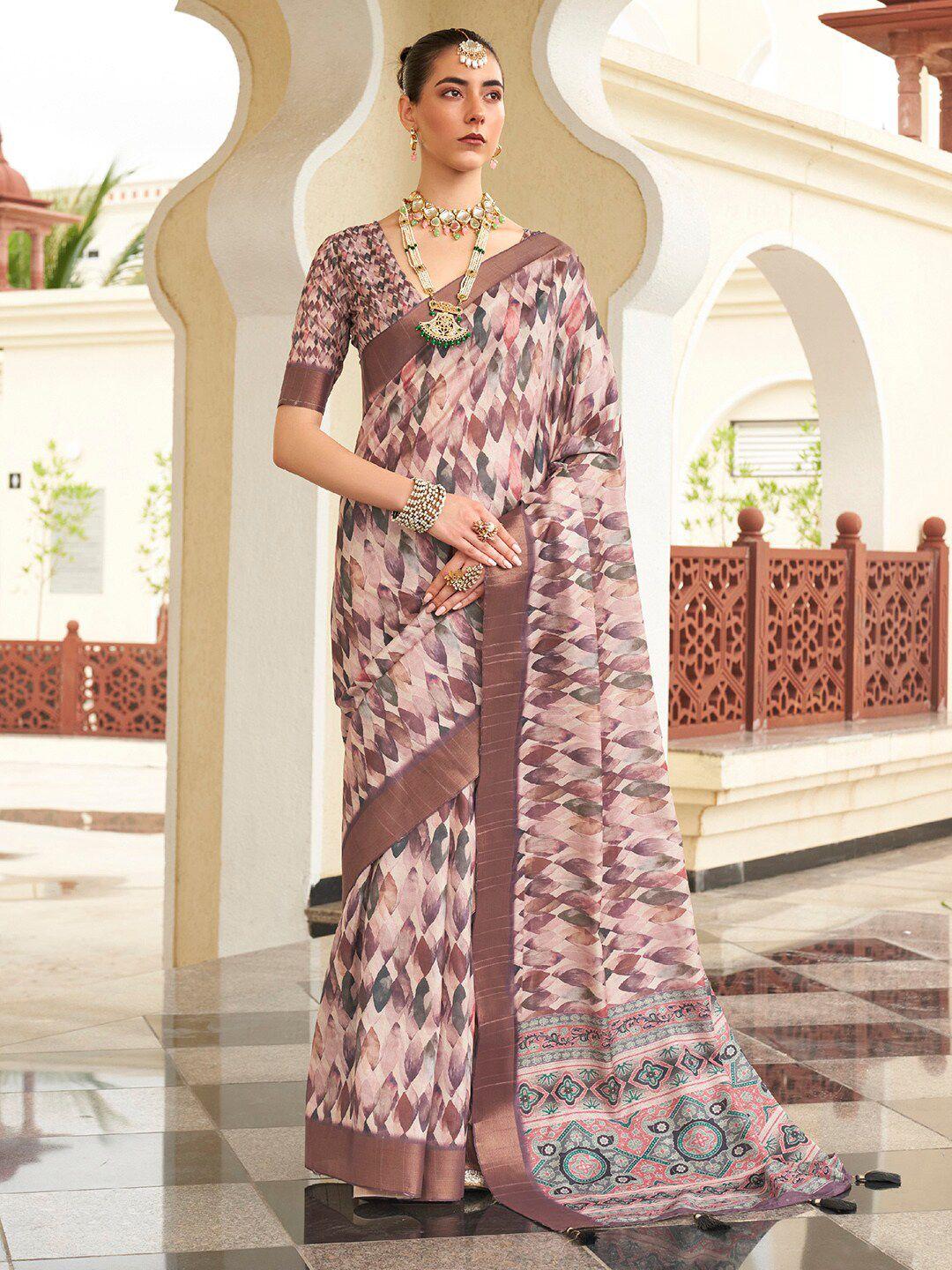 saree-mall-geometric-printed-zari-sungudi-saree