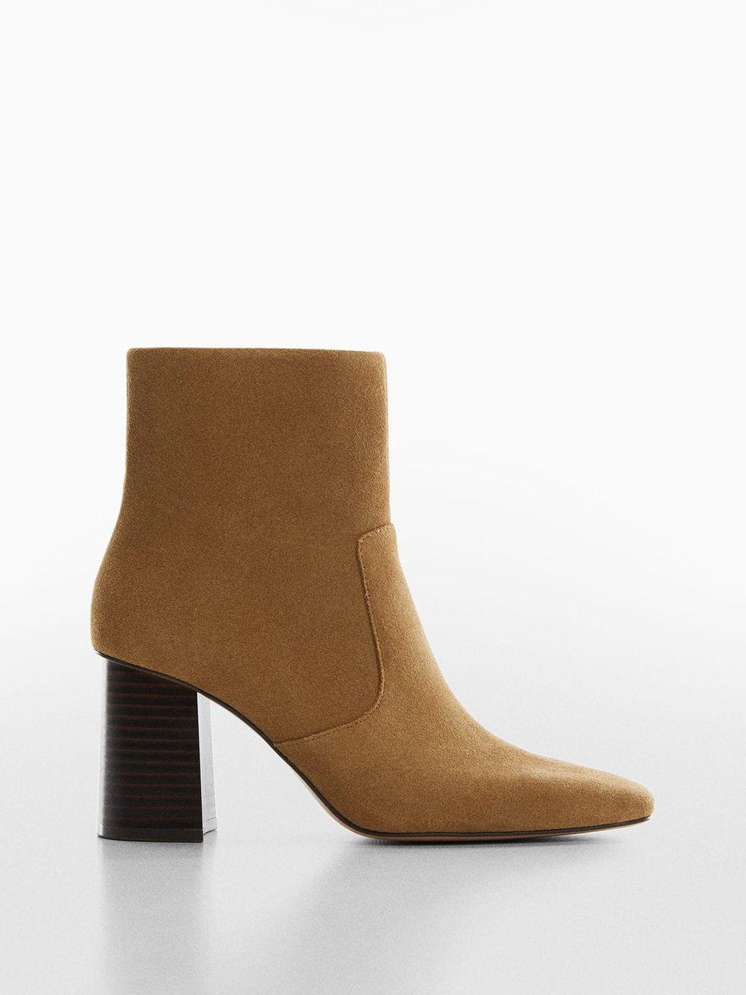 mango-leather-regular-block-heel-ankle-length-boots