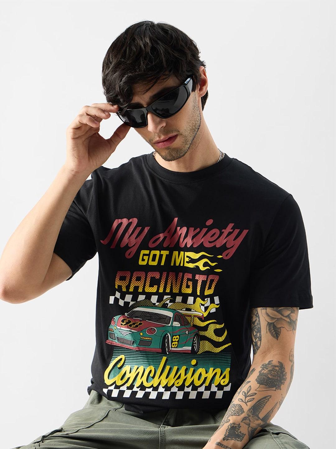 the-souled-store-men-black-typography-printed-pockets-t-shirt