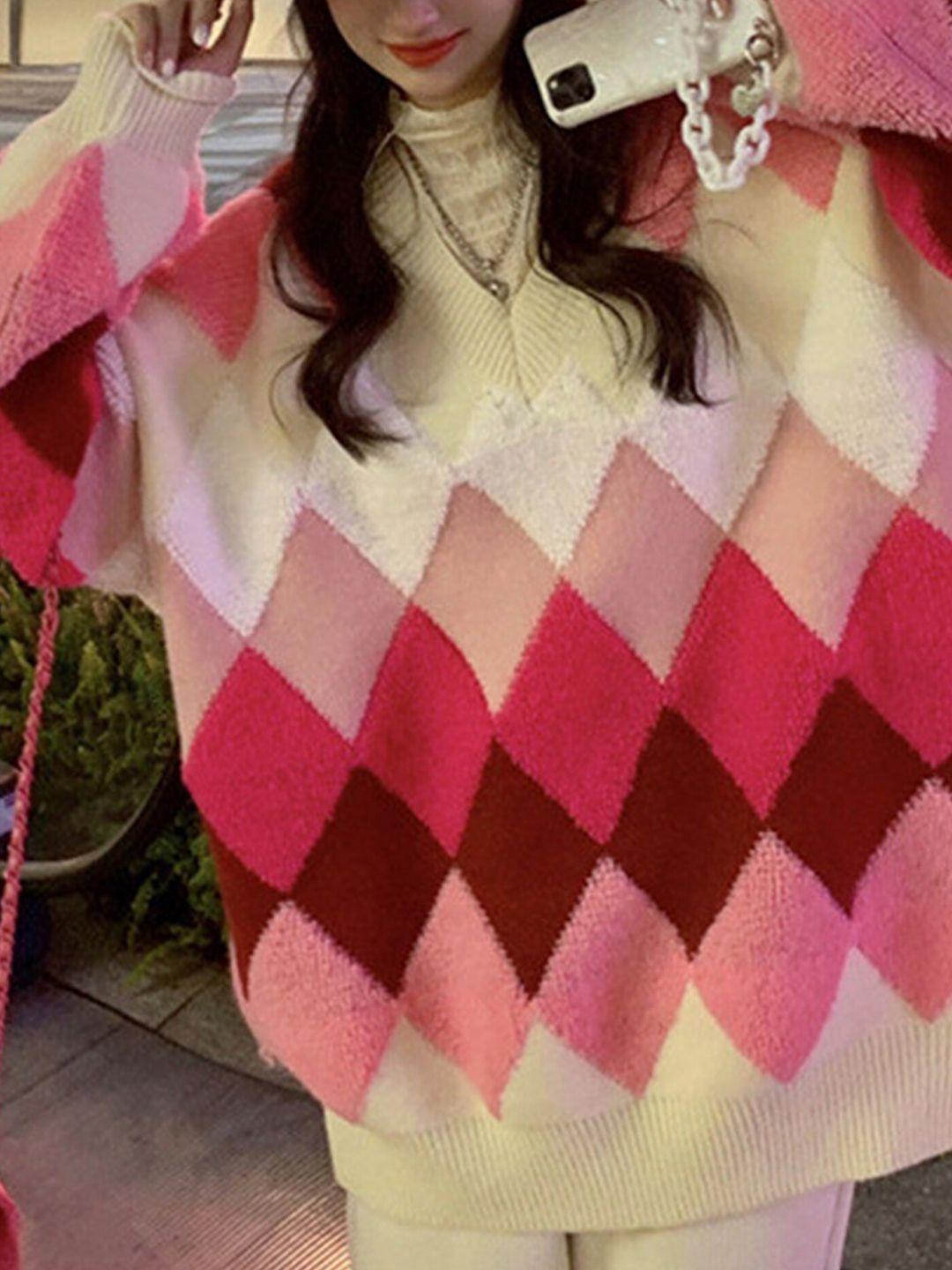 lulu-&-sky-geometric-printed-pullover-sweater