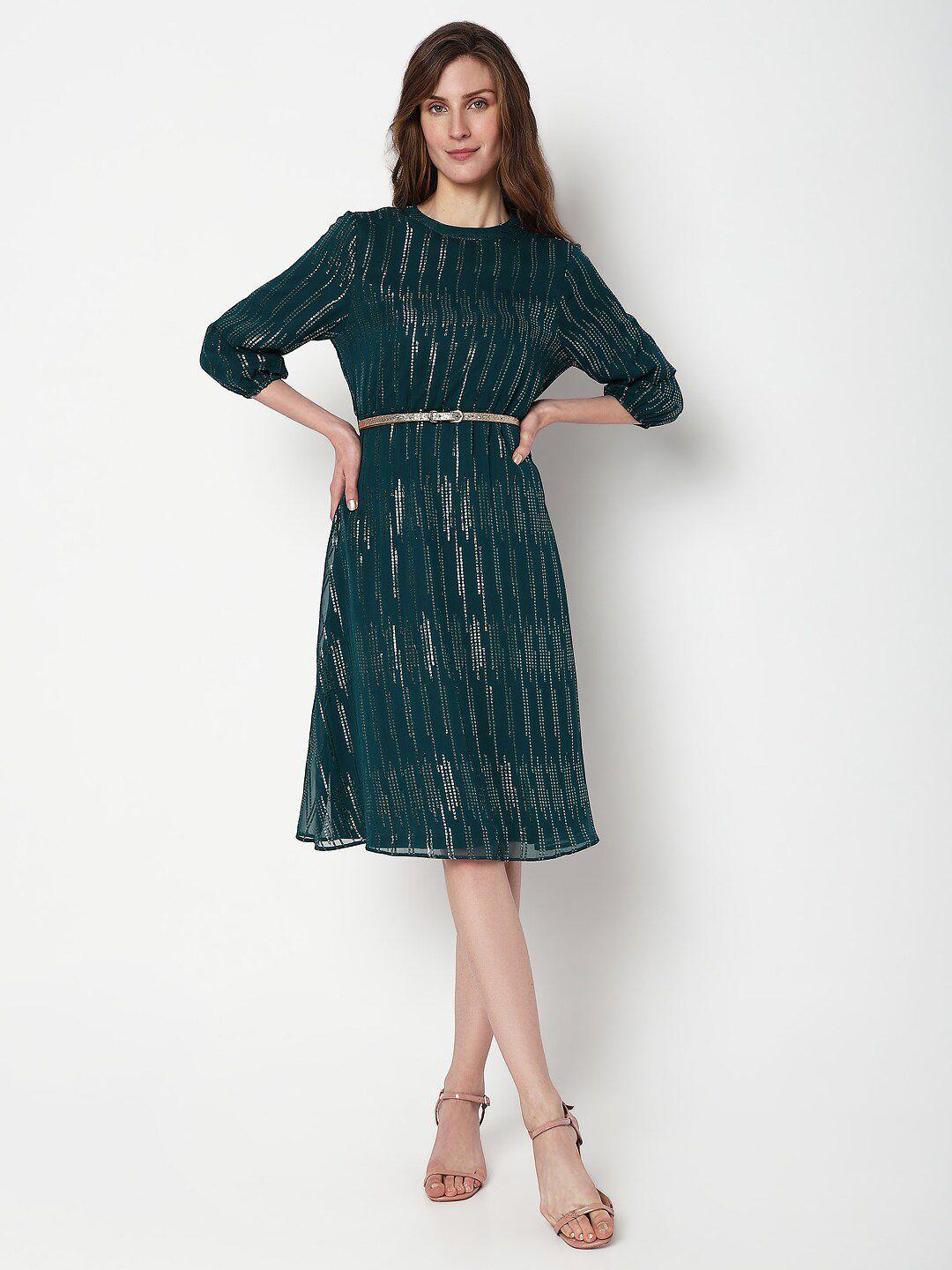 vero-moda-embellished-puff-sleeves-a-line-midi-dress