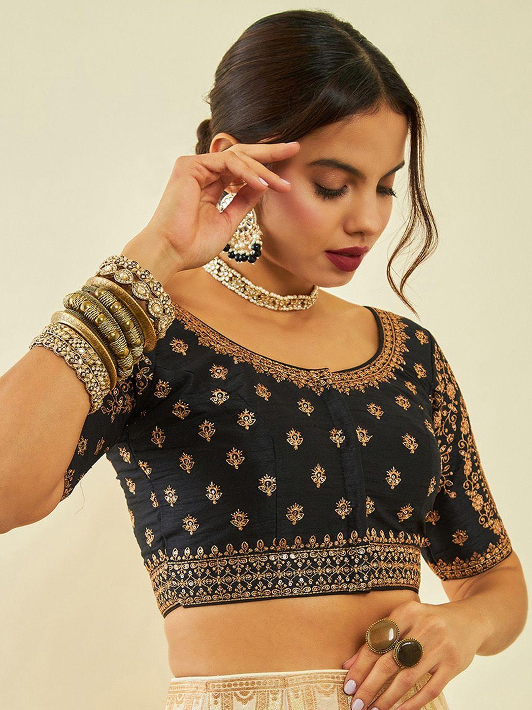 soch-embroidered-sequinned-saree-blouse