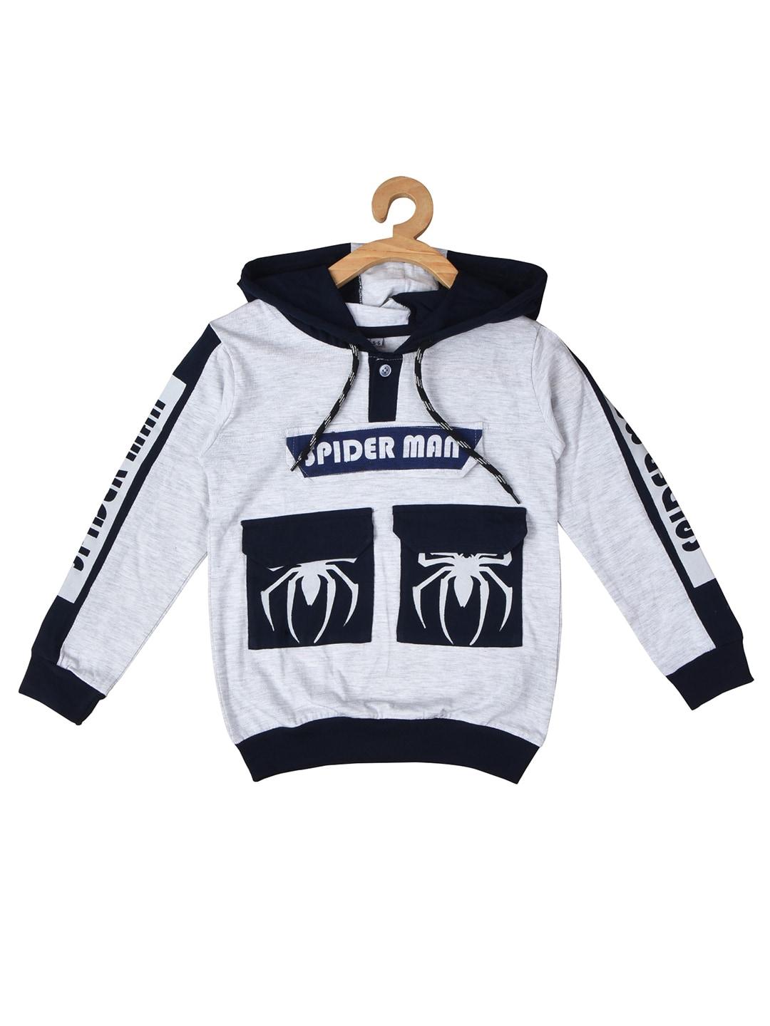 pomy-&-jinny-boys-spiderman-printed-hooded-cotton-sweatshirt
