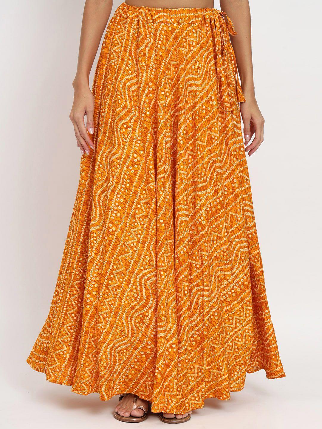 studio-rasa-bandhani-printed-flared-maxi-skirt