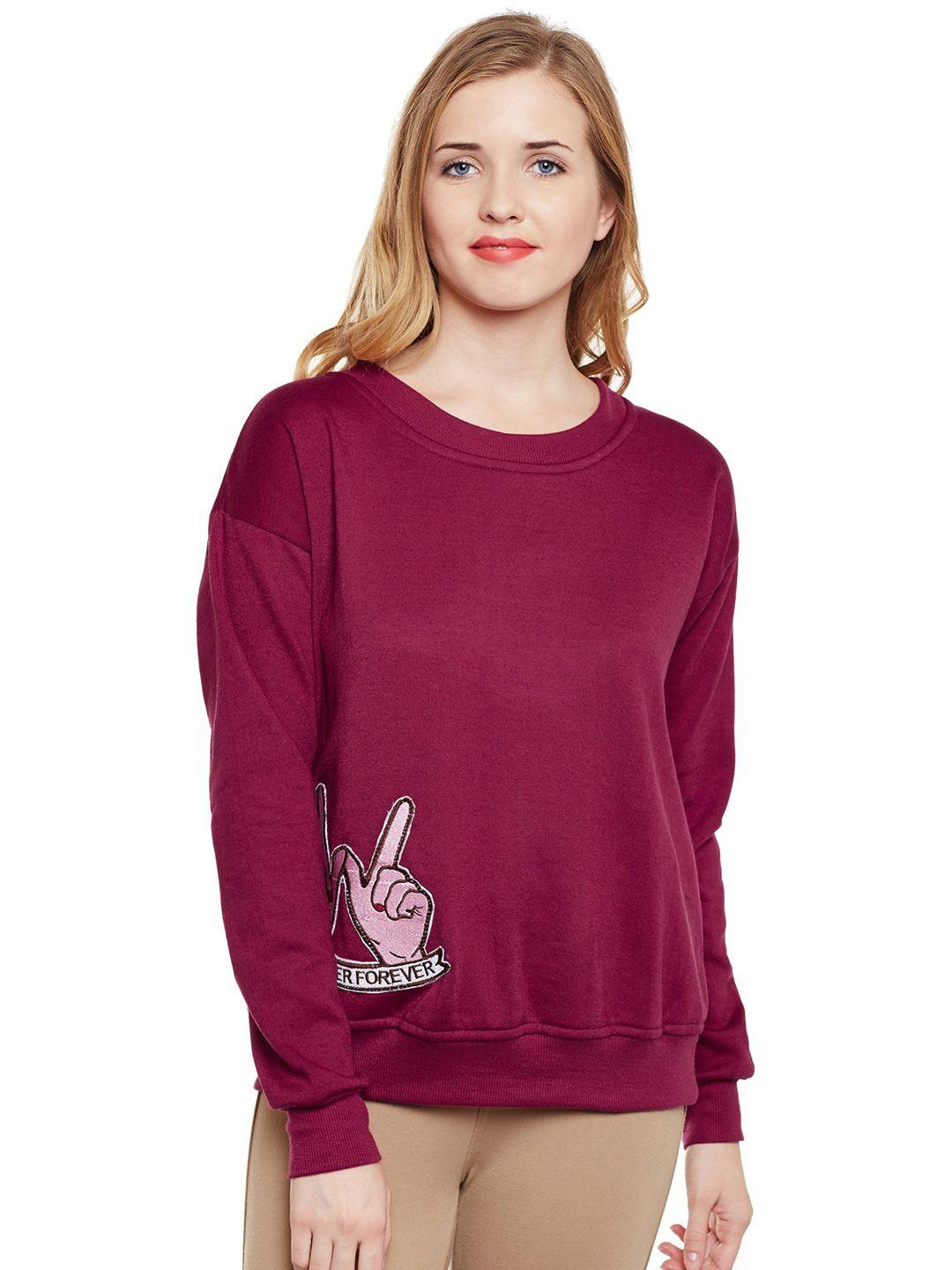 baesd-women-maroon-sweatshirt
