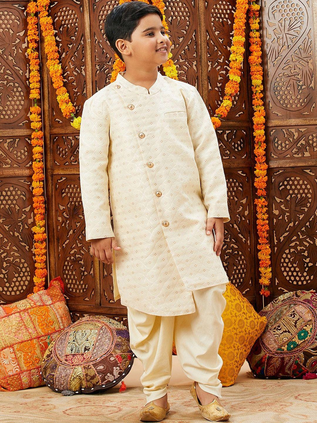 stylo-bug-boys-off-white-ethnic-motifs-regular-kurta-with-dhoti-pants