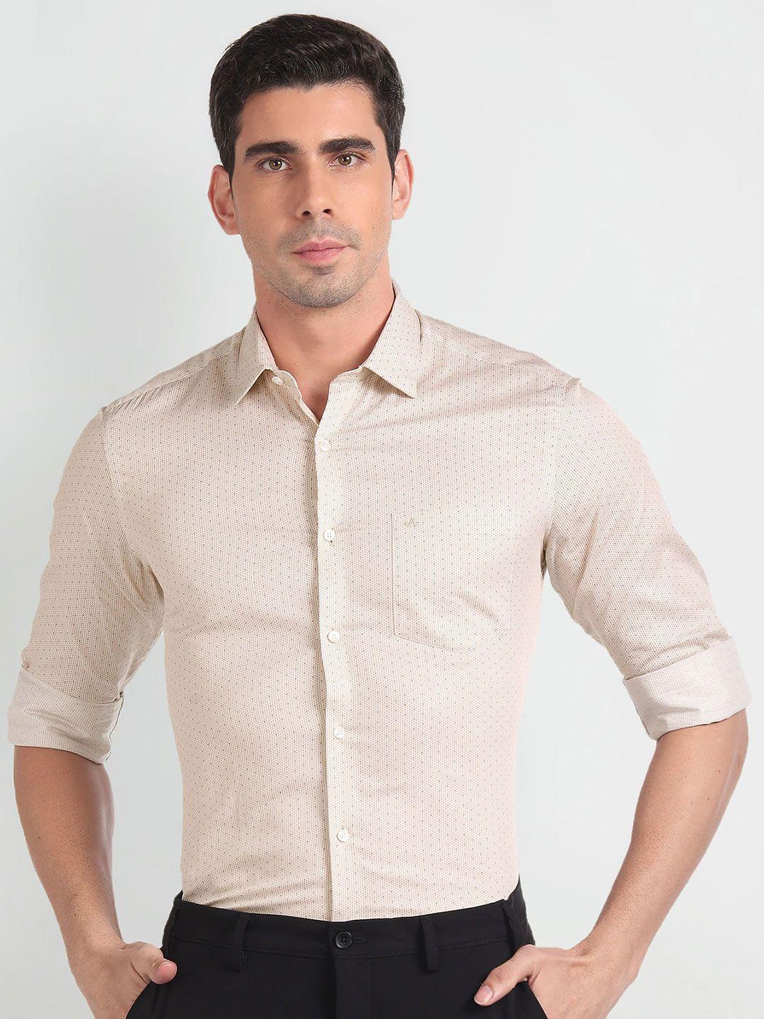 arrow-micro-ditsy-printed-slim-fit-opaque-cotton-formal-shirt