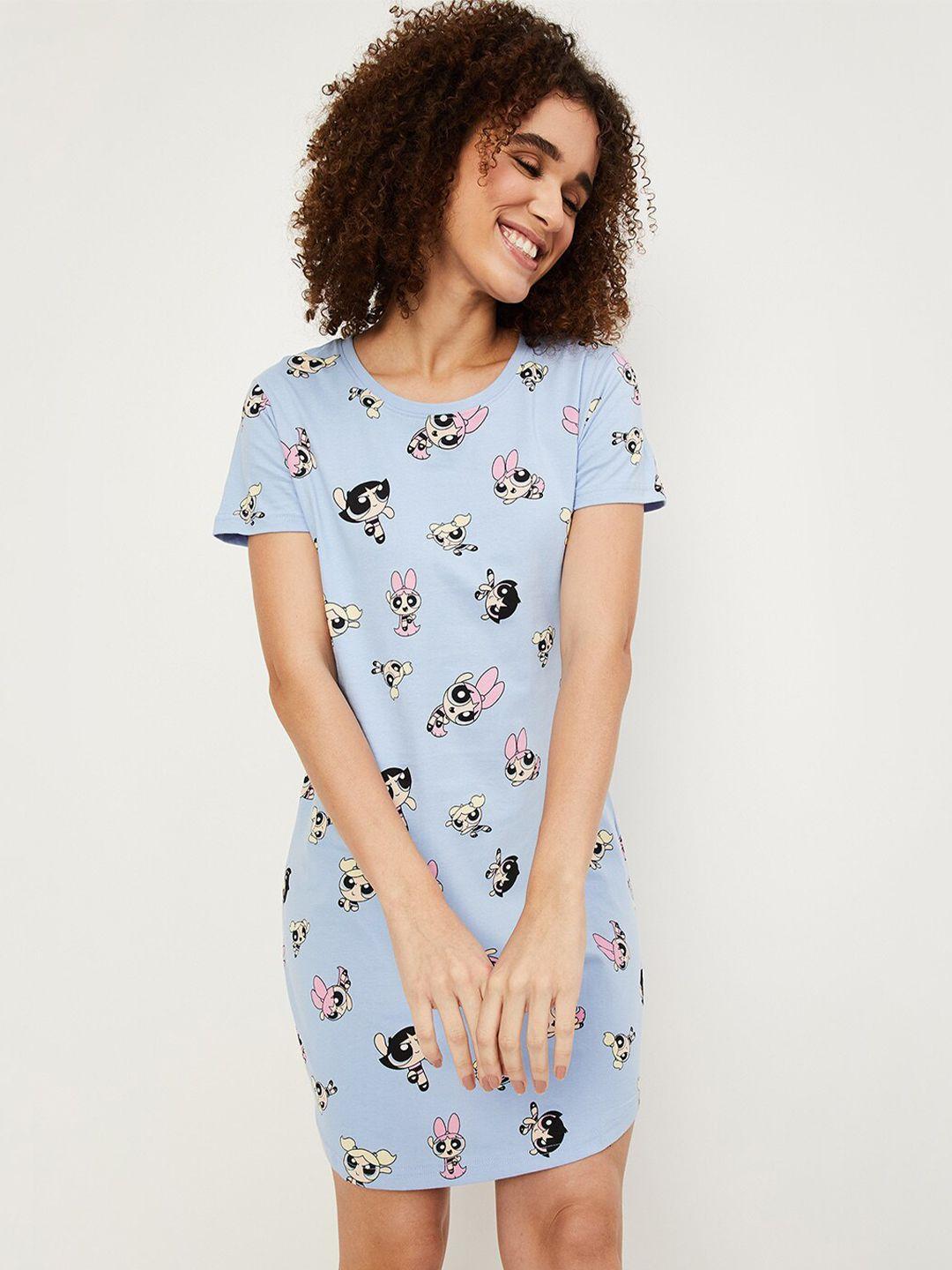 max-cartoon-characters-printed-round-neck-pure-cotton-t-shirt-nightdress