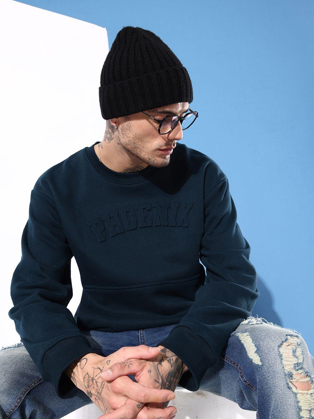 dillinger-men-typography-printed-oversized-sweatshirt