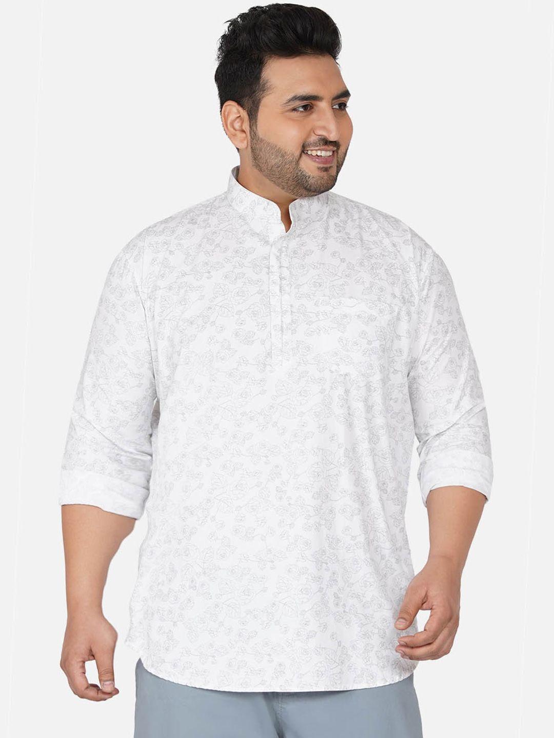 john-pride-plus-size-floral-printed-pure-cotton-casual-shirt