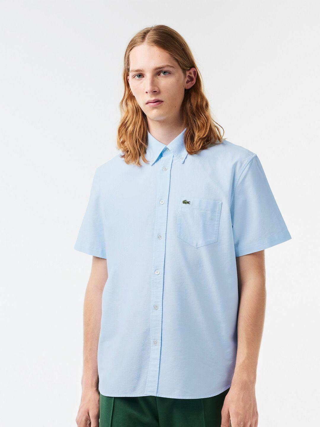 lacoste-button-down-collar-oxford--weave-pure-cotton-casual-shirt