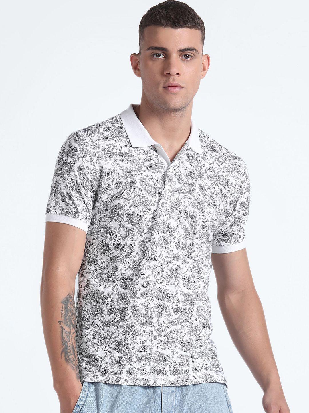flying-machine-floral-printed-polo-collar-regular-fit-cotton-t-shirt