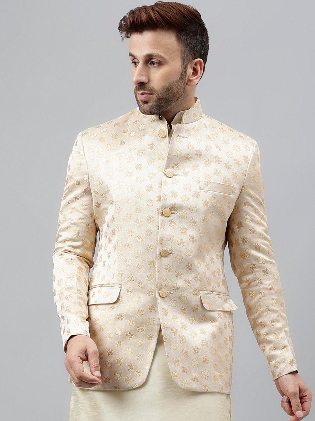 hangup-regular-fit-printed-mandarin-collar-long-sleeves-bandhgala-blazers